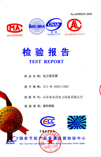 兴安盟电力变压器检测合格报告